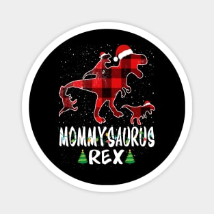 Mommy T Rex Matching Family Christmas Dinosaur Shirt Magnet